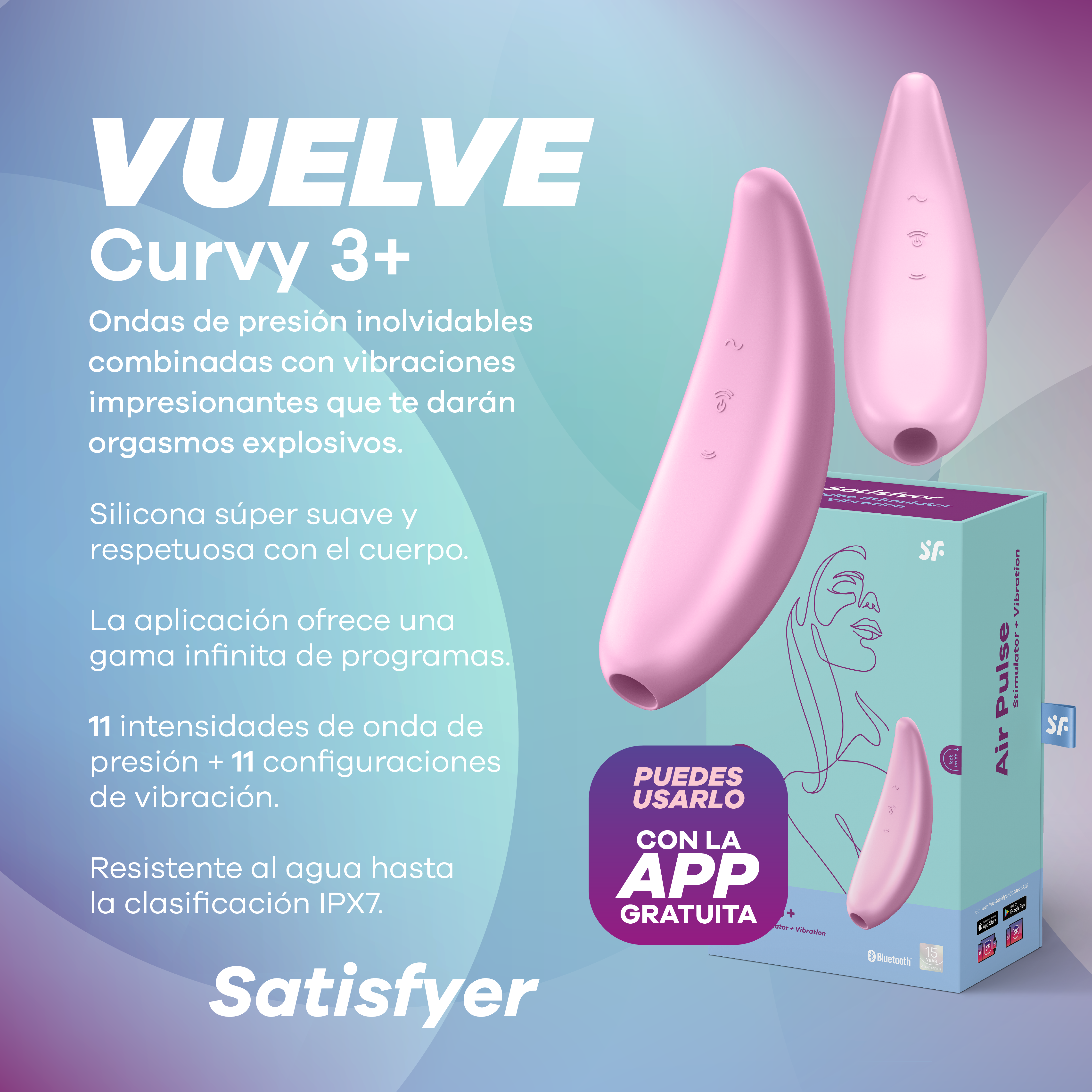 SATISFYER CURVY 3+
