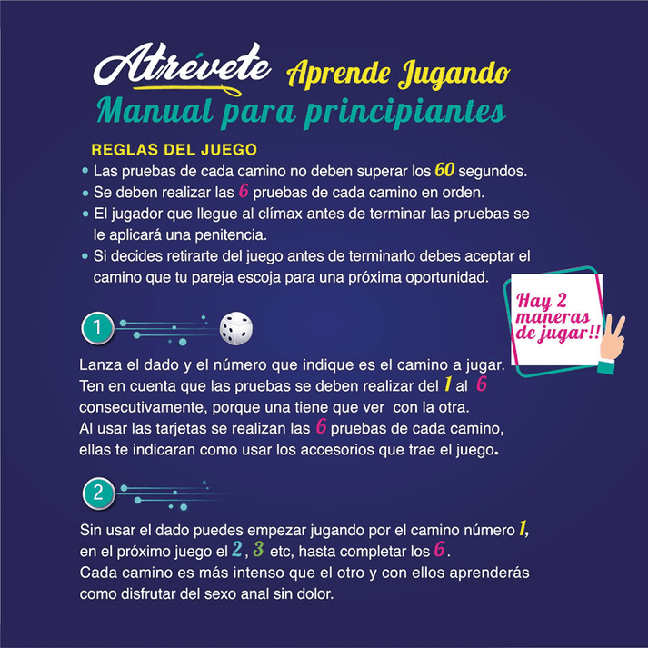 JUEGO ERÓTICO ATRÉVETE ANAL SEX