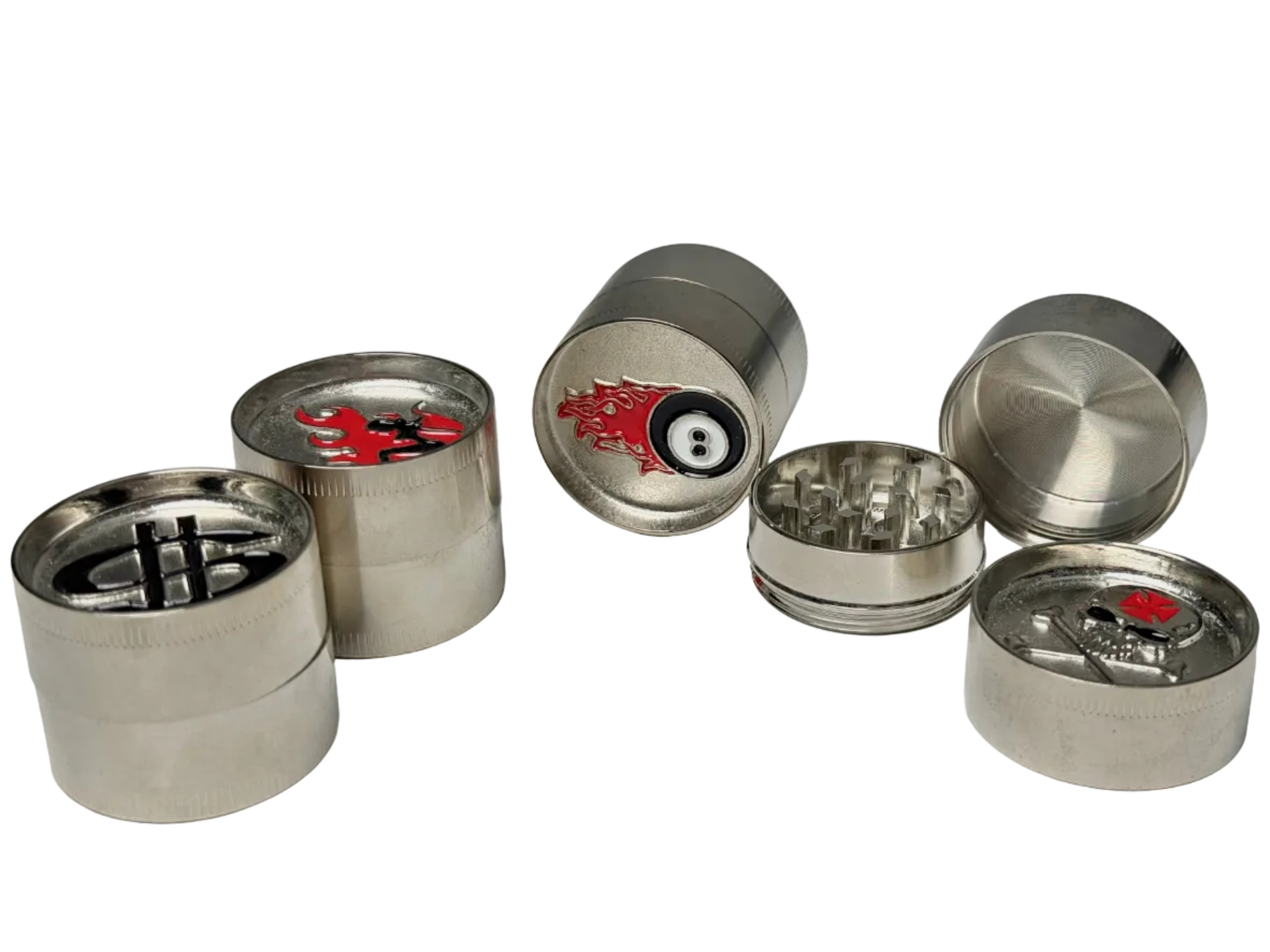 GRINDER 6B GLASS 40mm 3 PARTES