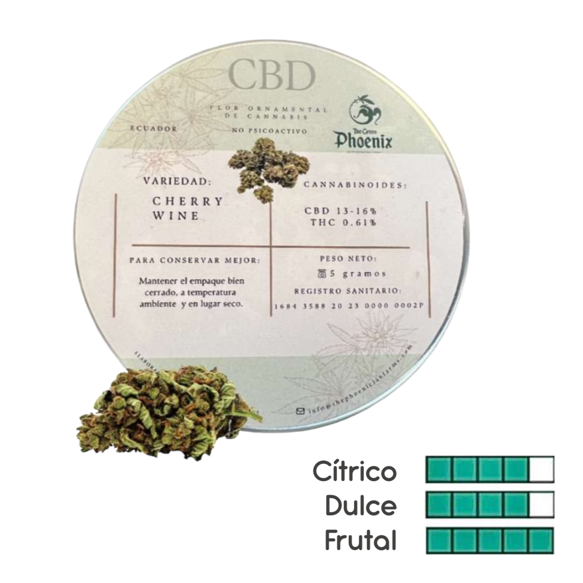 FLORES CBD CHERRY WINE 5g