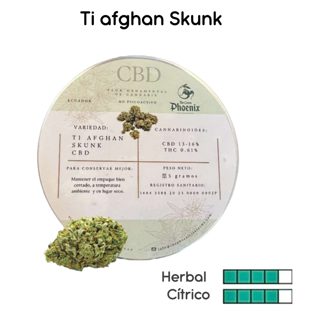 FLORES CBD T1 AFGHAN SKUNK 5g