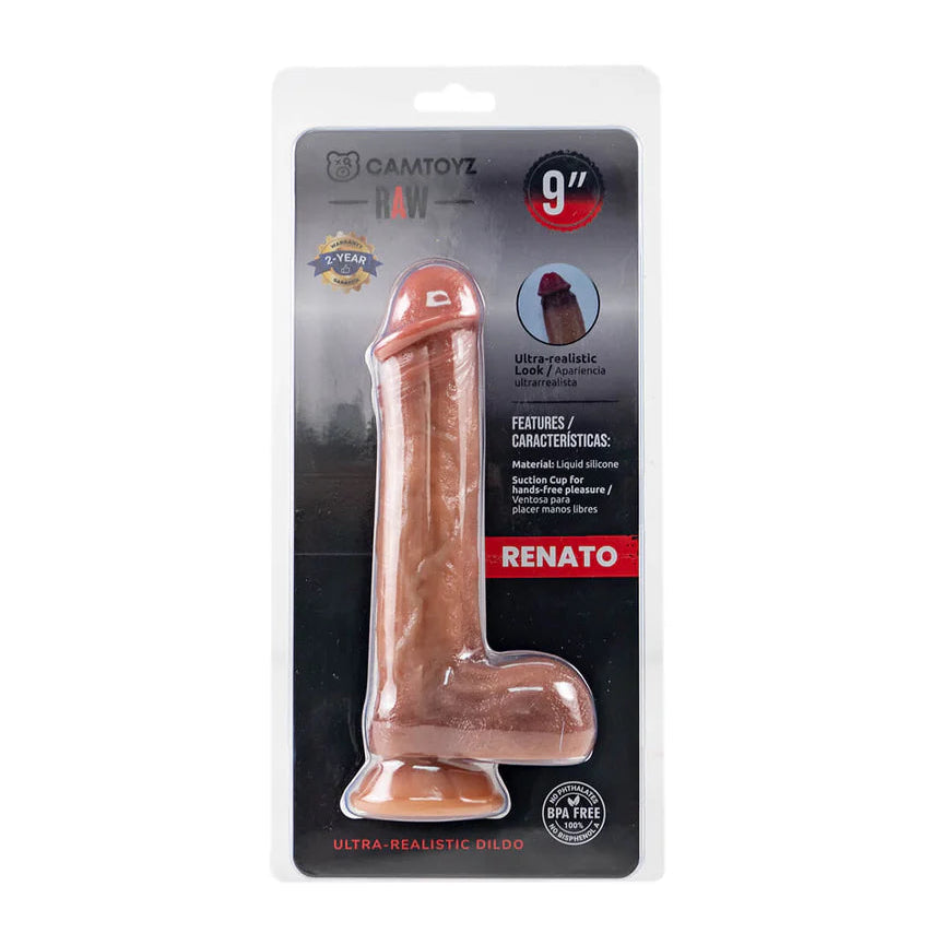 CAMTOYZ RAW DILDO REALISTA RENATO